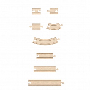 Набор деревянных рельсов (Hape, E3707_HP)